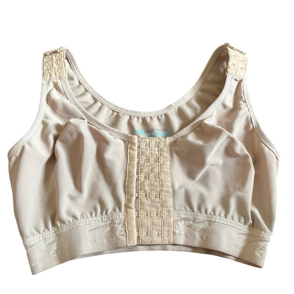 Marena Recovery Flexfit Original Bra Sz 34C B01G Beige Adjustable Front Close - Picture 2 of 4